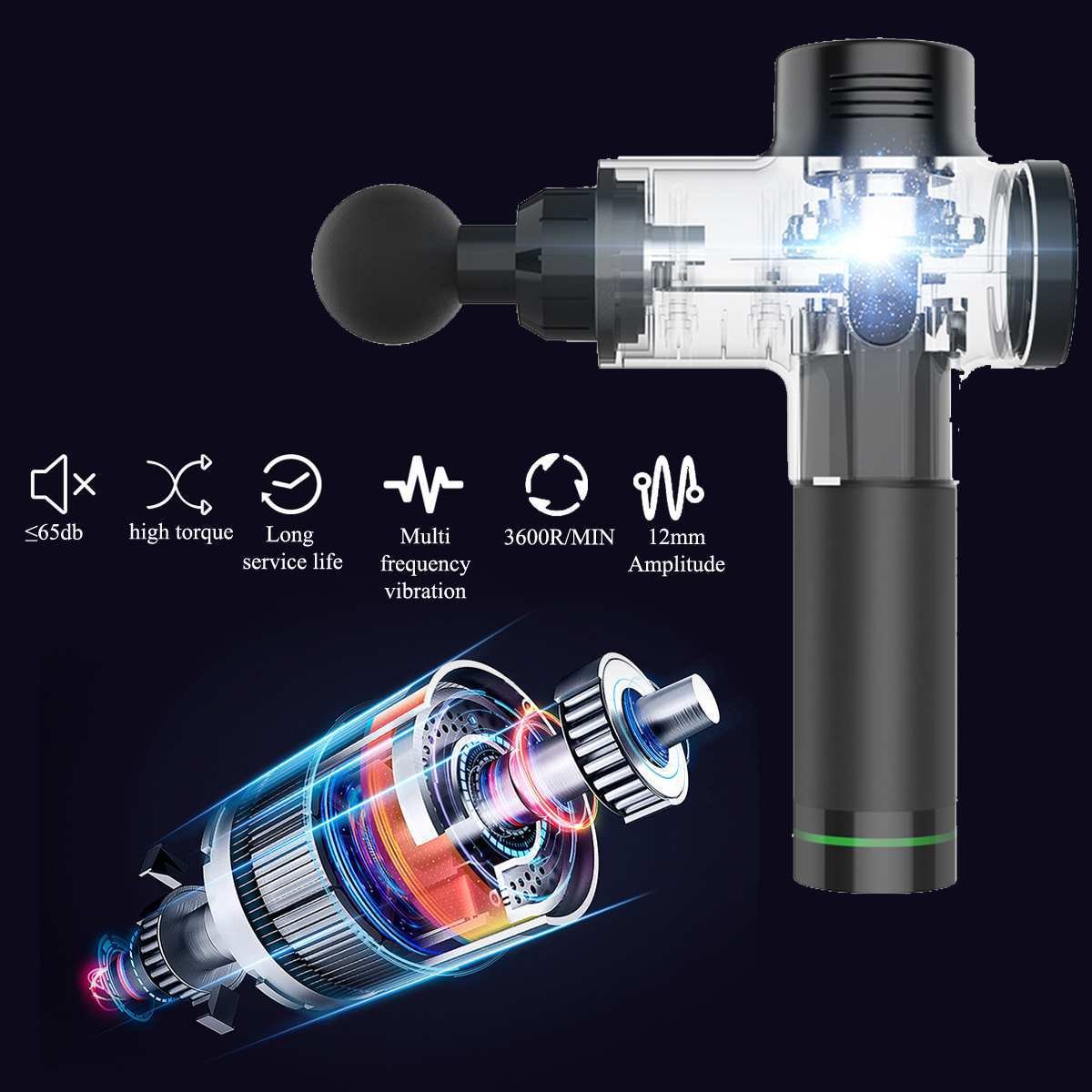 Body Muscle Massager Electric Vibrating Therapy Guns - Image 8